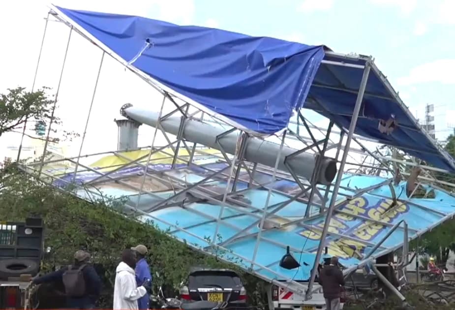 Property destroyed as heavy rains, strong winds wreck havok in Kisumu