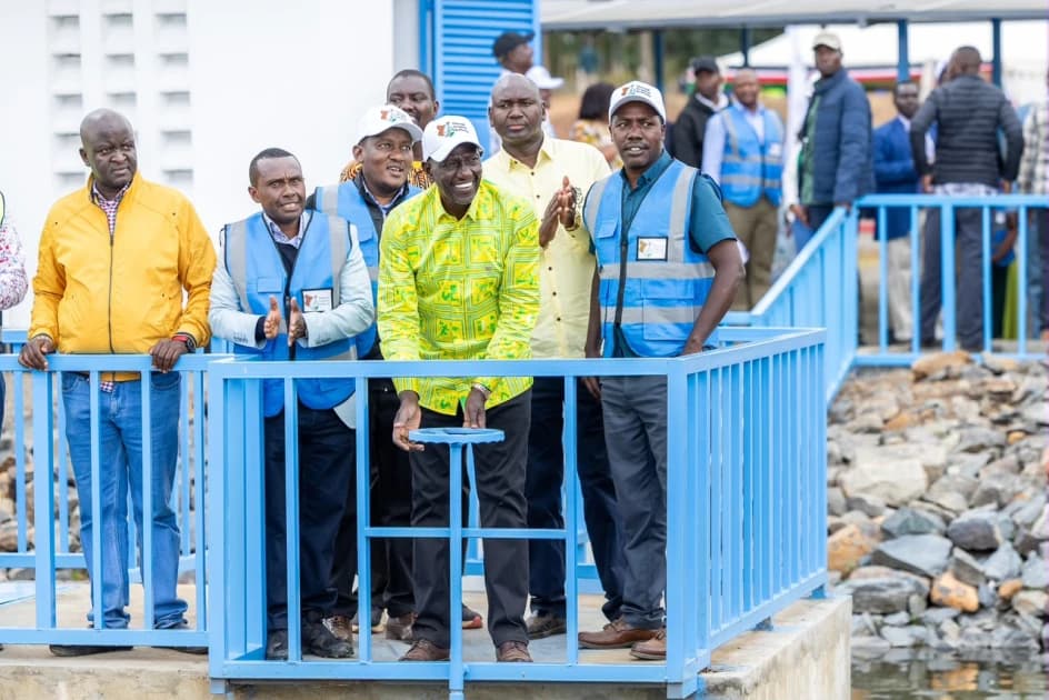 Ruto commissions Ziwa 2 dam to irrigate 500 acres in Uasin Gishu
