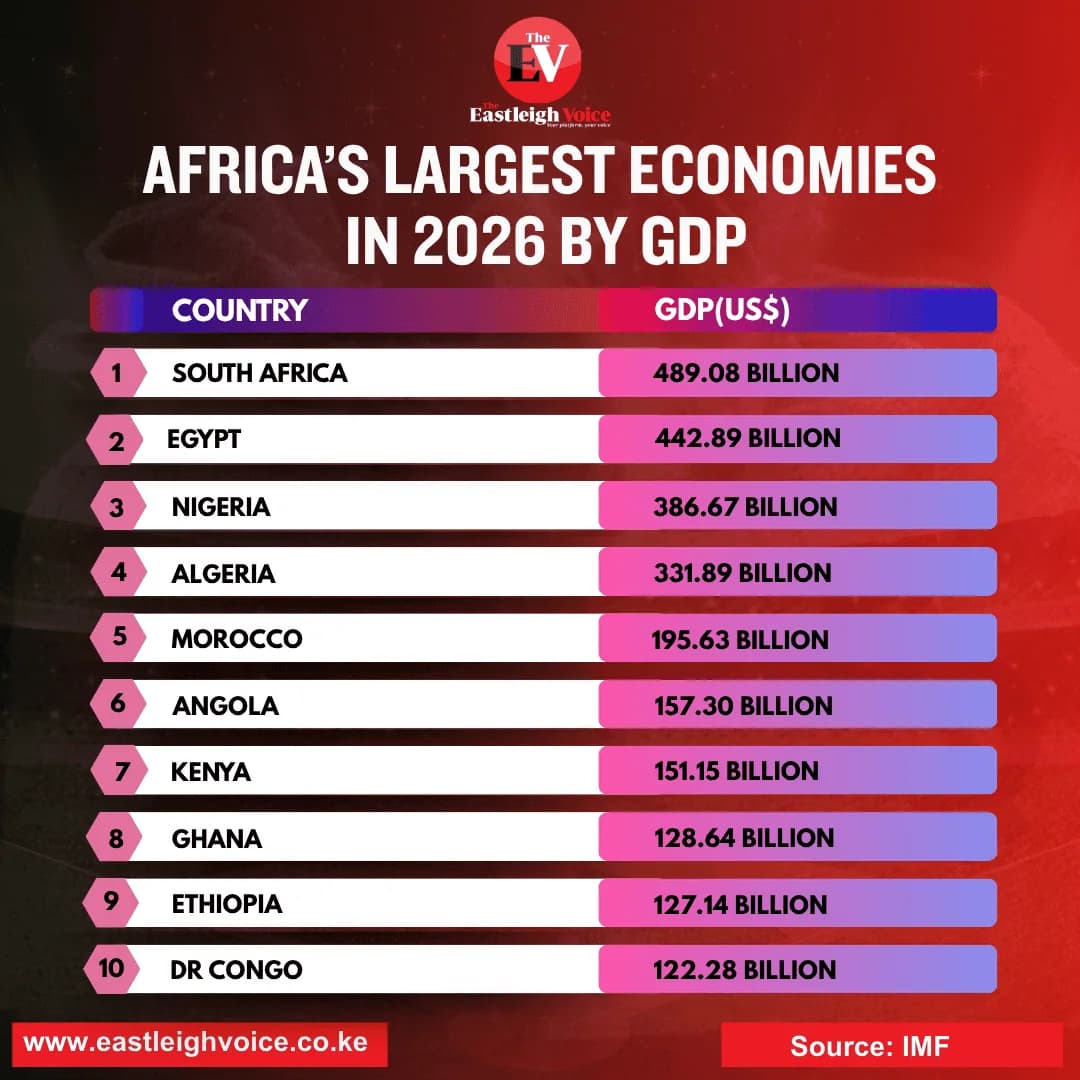 Africa’s largest economies in 2026 by GDP