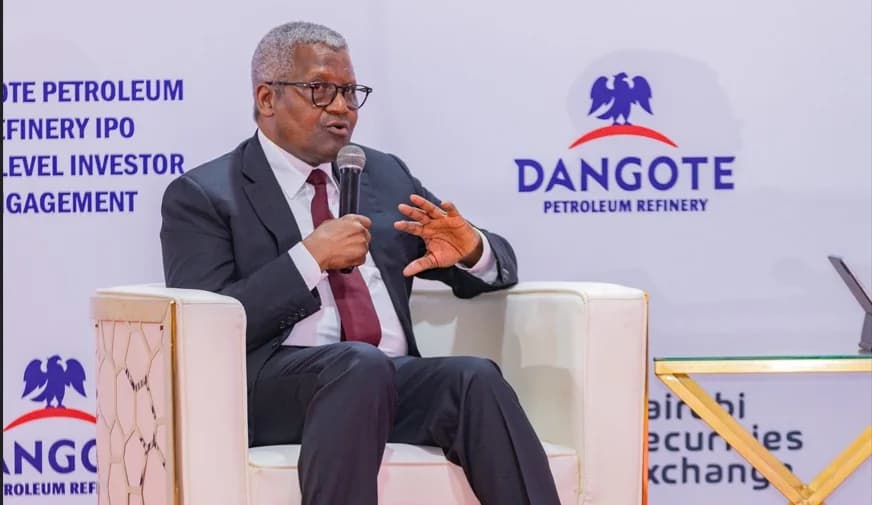 NSE extends Dangote Refinery investment deadline for Kenyans to October 27