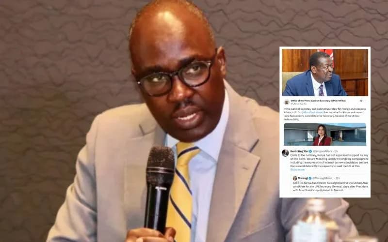 Internal incoherence? PS Sing’Oei publicly contradicts Mudavadi on UN SG endorsement