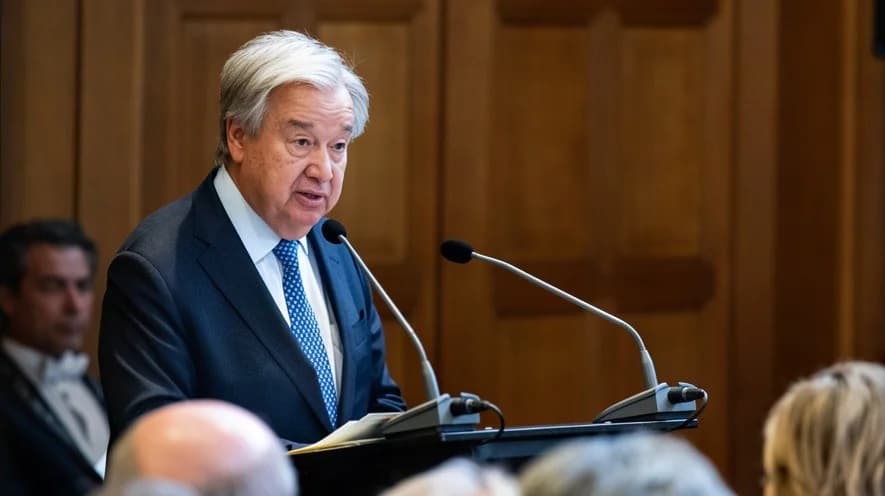 UN chief Guterres urges peaceful solution to Iran tensions, calls for safe passage through Hormuz
