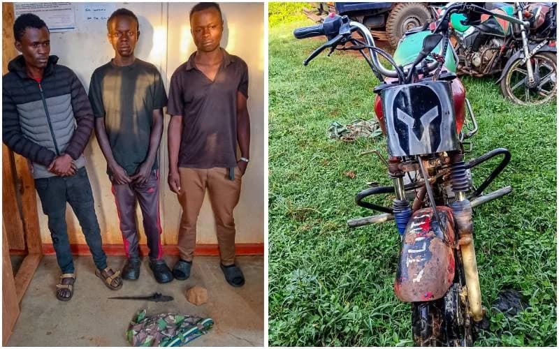 Three suspected gang members arrested over violent robberies in Trans Nzoia