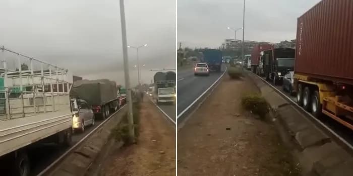 Traffic Paralysed on Southern Bypass After Two Lorries Overturn