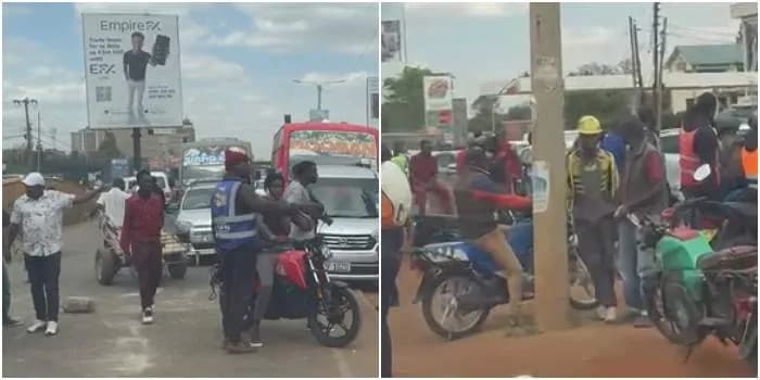 Traffic Disruption as Bodaboda Block Ngong Road Near Talanta Stadium After Accident