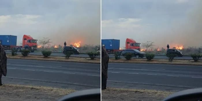 Fire Breaks Out at Nairobi National Park Near Southern Bypass