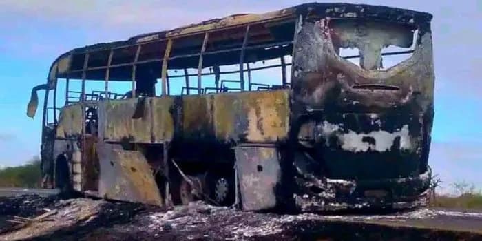 Passengers Escape Unhurt as Mombasa-Bound Bus Bursts Into Flames