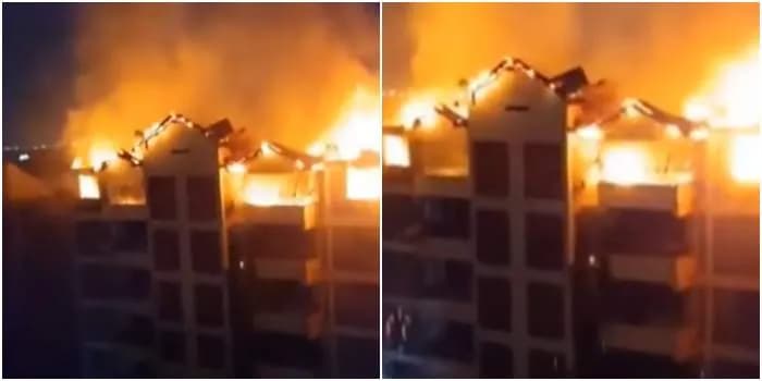 Early Morning Fire Engulfs Multi-Storey Apartment Building in Ongata Rongai