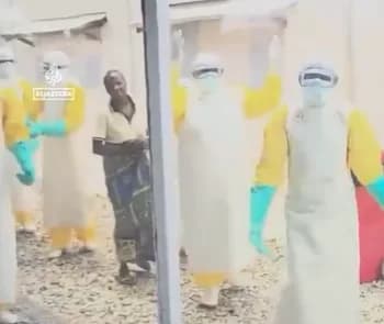 Songs, dance as DR Congo medics celebrate as last Ebola patient walks out after recovery