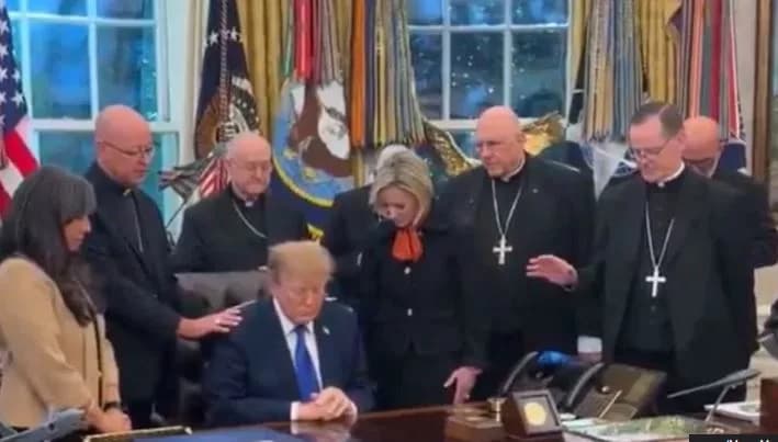 Catholic bishops apologise for 'exploited' Trump meeting