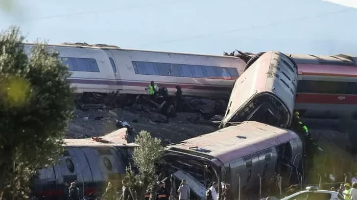 Dozens feared dead after two trains collide south of Madrid