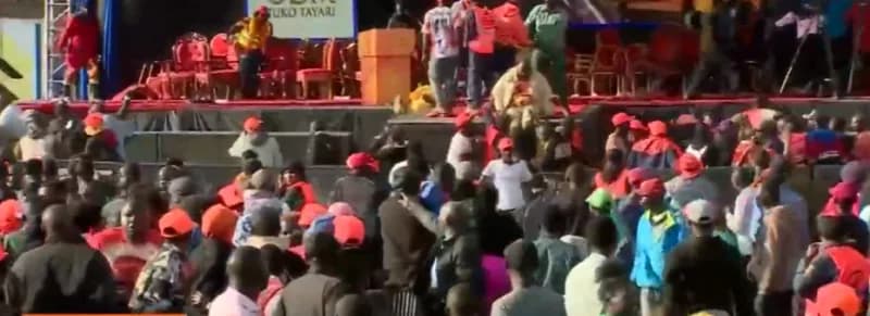 Drama at Jacaranda as ODM rally ends abruptly in chaos