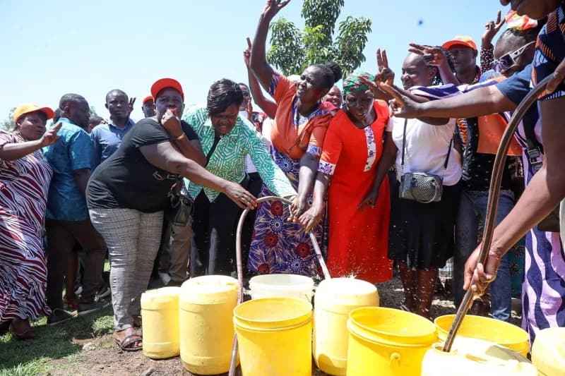 Wanga restores Sh7m water project to benefit 5,000 Homa Bay households