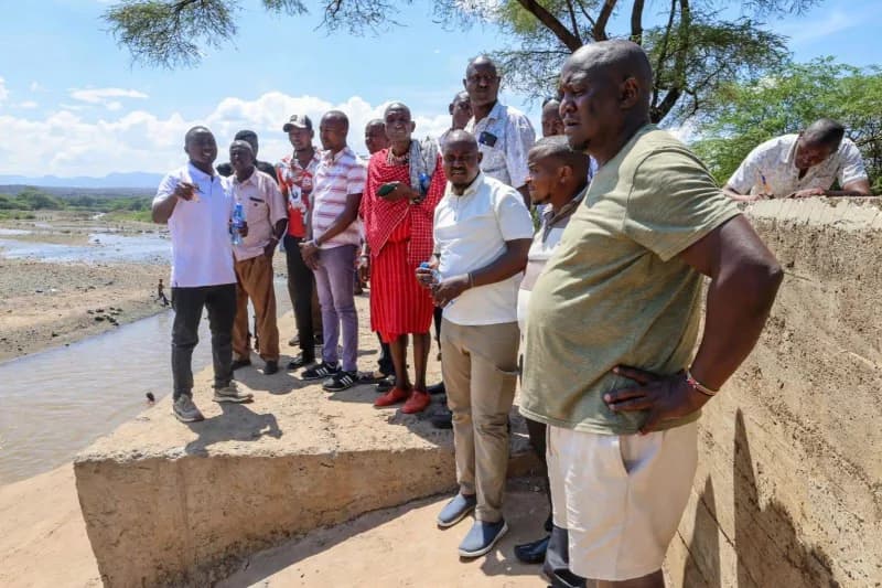 Nguruman farmers visit Perkerra to learn irrigation management