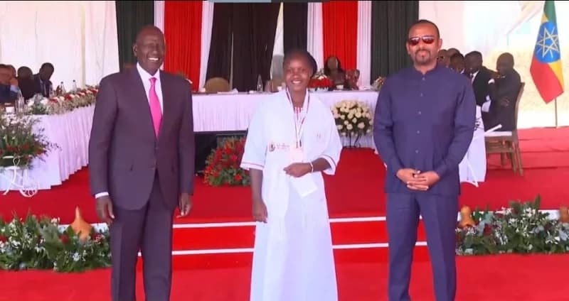 Ruto honours nurse who braved danger to help Ng’eno crash victims