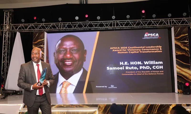 Ruto wins continental leadership award as Kenya scoops 23 honours in Ghana