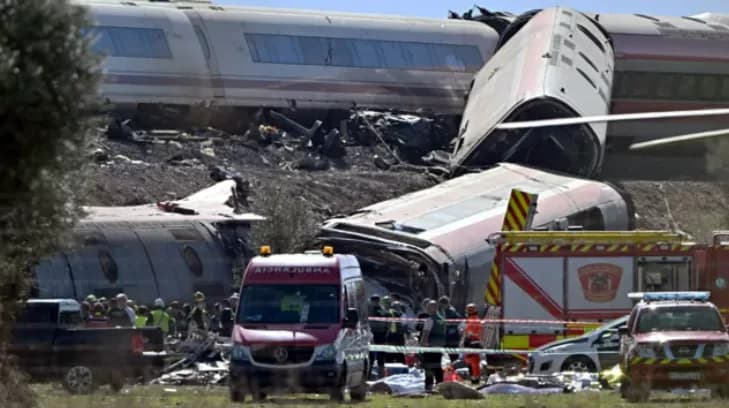 High-speed train crash kills at least 68 people in Spain