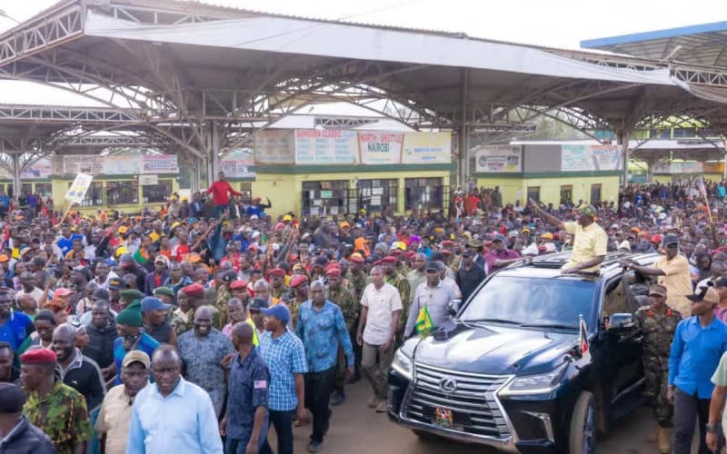 Ruto steps up North Rift projects with Kitale housing, market launches