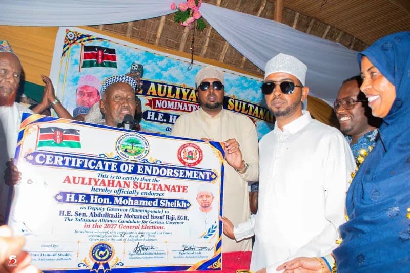 Talasame Alliance completes Garissa governor lineup with Mohamed Sheikh as deputy governor pick