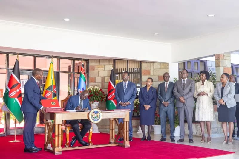 Ruto signs two tax laws on fuel VAT and construction costs
