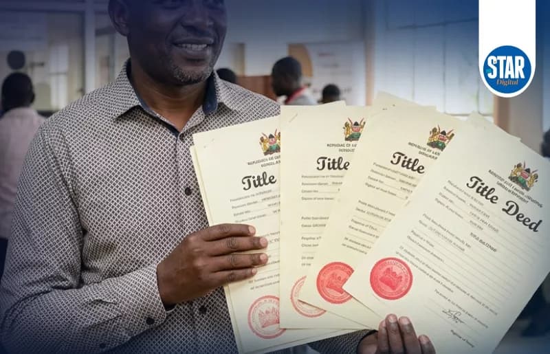 Title deeds issued in Kenya ('000)