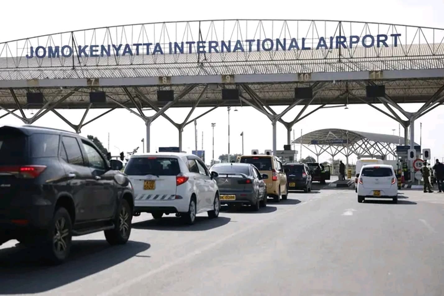 Potholes, cracks, huge rubber deposits, open drainages on JKIA runway, airside