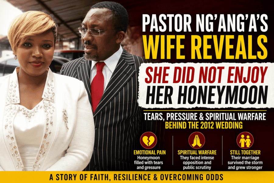 Pastor Ng’ang’a’s Wife Reveals She Did Not Enjoy Honeymoon