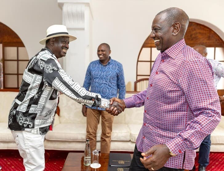 President Ruto’s Exclusive Talks with Raila at State House Mombasa