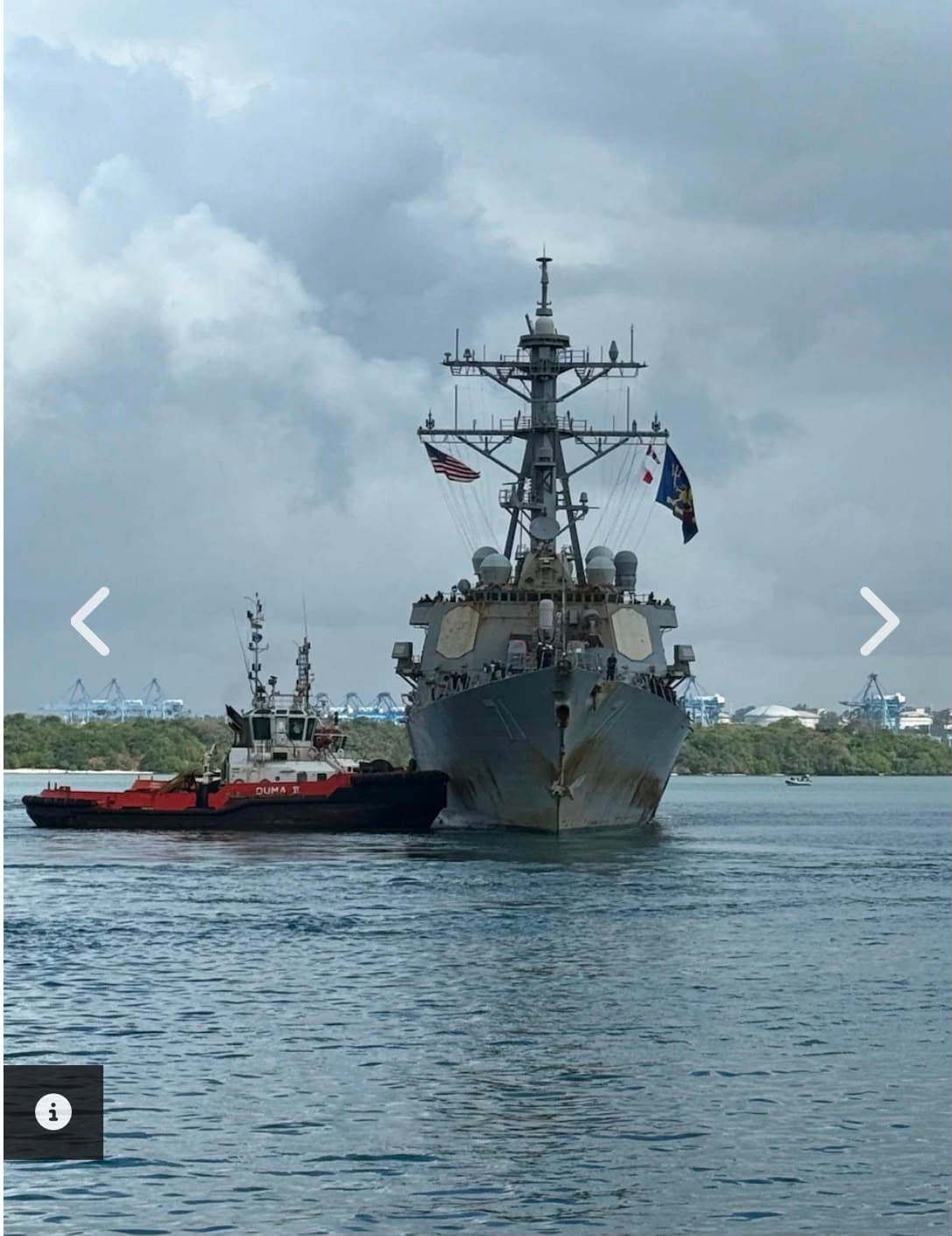 US Navy destroyer USS Ross arrives in Mombasa