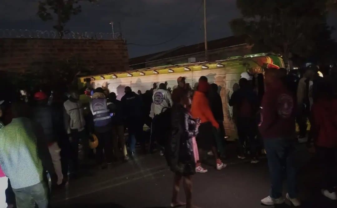 Four killed, 15 injured after matatu overturns along Enterprise Road