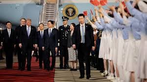 Trump arrives in China for high-stakes meeting with Xi Jinping