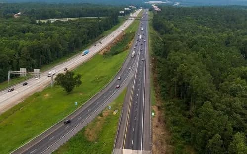 Construction of a $259 million high-speed interchange near Bellefonte.