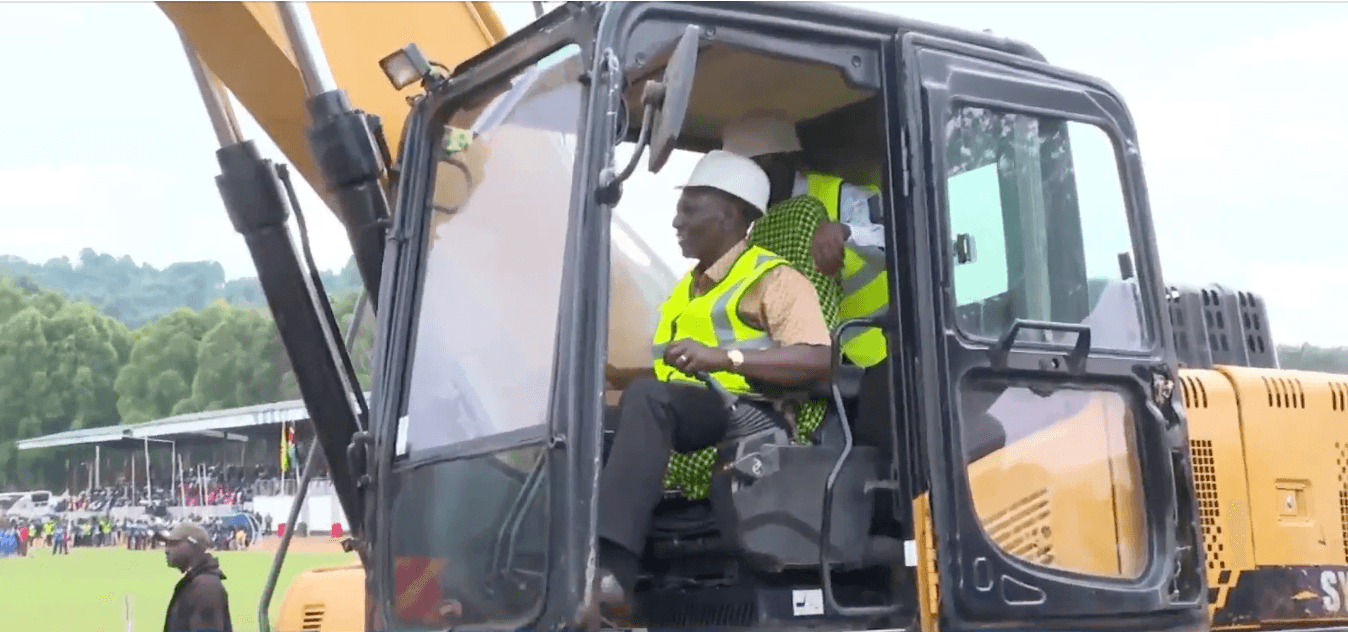 Ruto breaks ground for construction of a Ksh 1 billion Gusii stadium