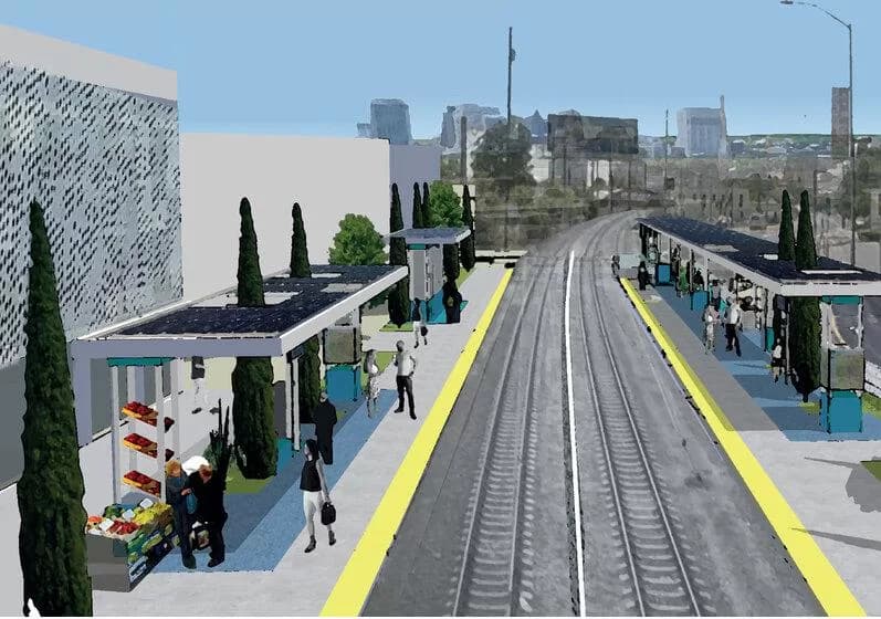Dos Rios light rail station in Sacramento starts site preparation