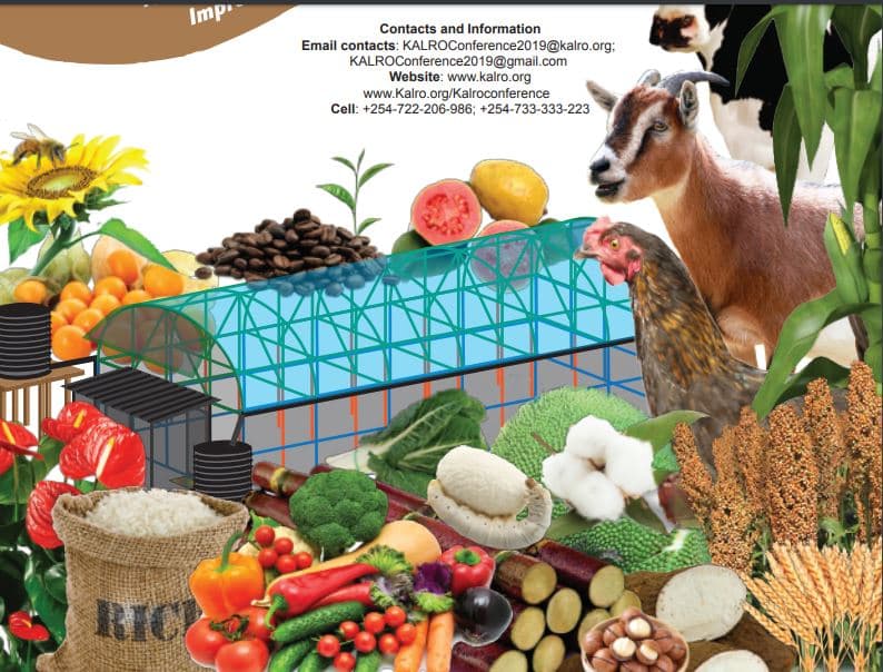 KALRO to hold the first ever agricultural scientific conference and exhibition in Nairobi