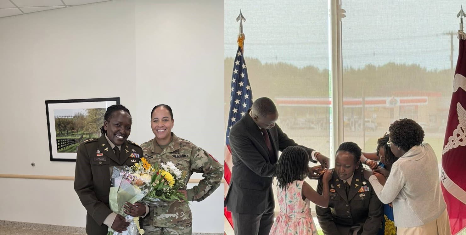 Kenyan serving in US Army celebrates major promotion after 13 years
