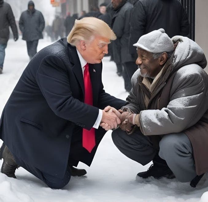 Trump’s Touching Act of Kindness Towards a Homeless Veteran