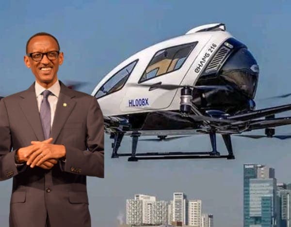 Chinese Flying Taxi Takes to the Skies in Rwanda