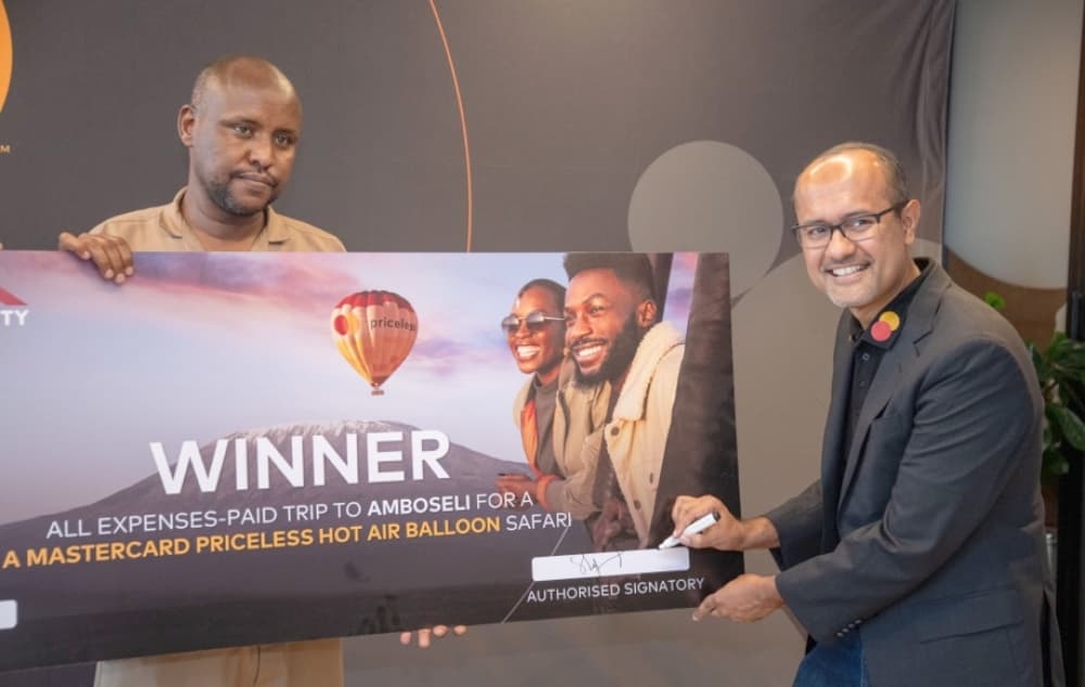Equity Bank customer wins exclusive mastercard hot air balloon Safari