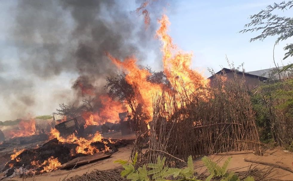 Molo Residents Set Fire to Homes of Changaa Brewer Amid Rising Tensions