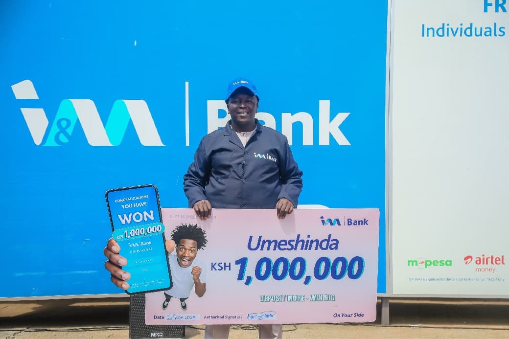 Murang’a businessman Francis Maina wins final Ksh 1M in I&M bank’s Shinda Millioni Campaign