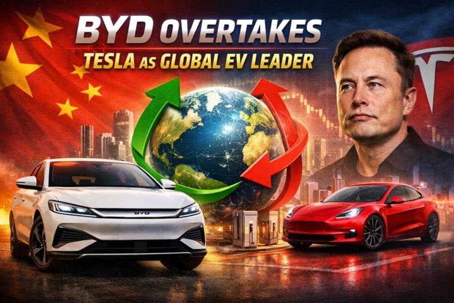 China’s BYD Overtakes Elon Musk’s Tesla as Global EV Leader