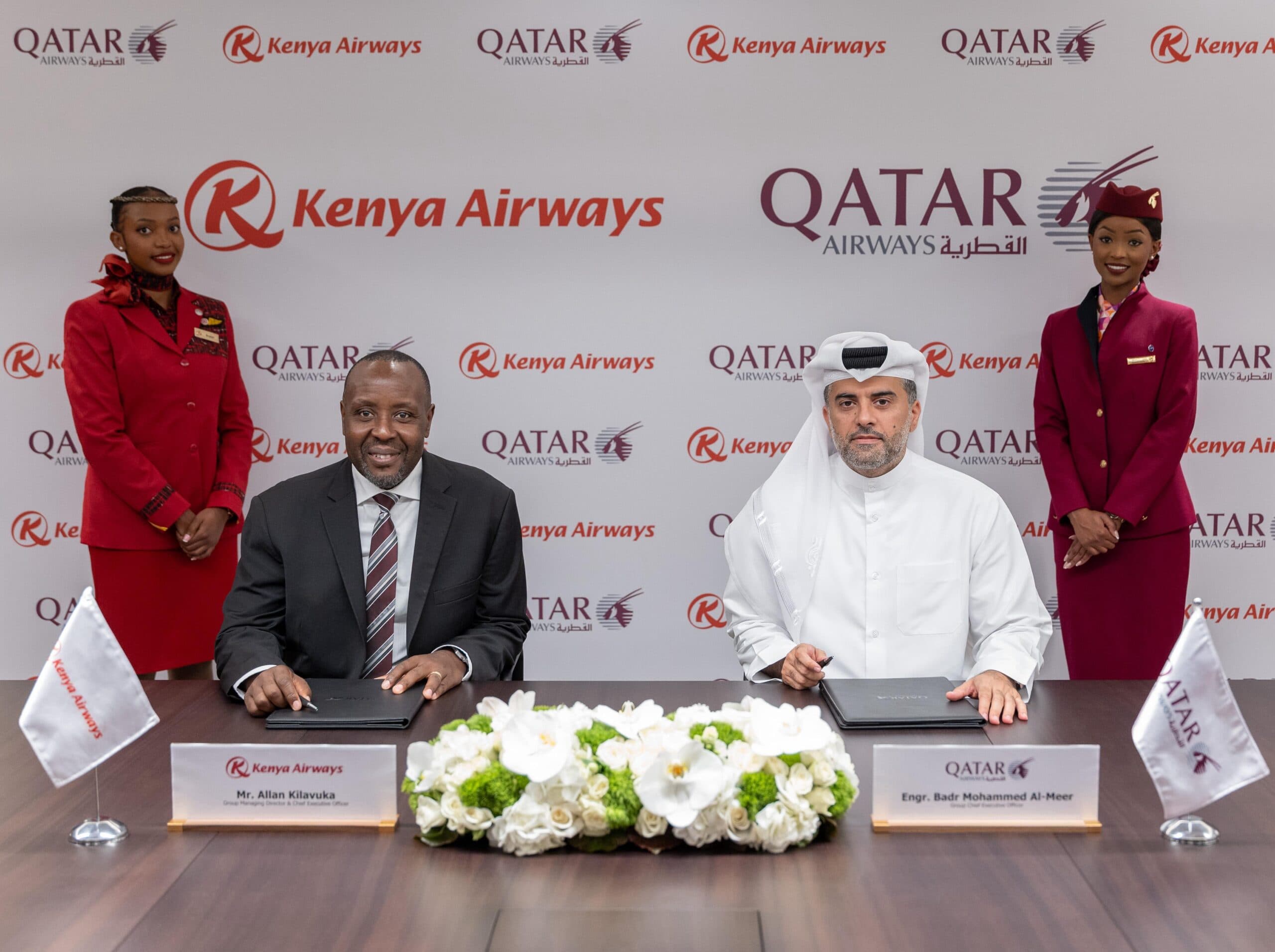 Kenya Airways and Qatar Airways Partner to expand global network, adding more flights & new routes