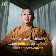 Ex-head monk of China’s ‘kung fu temple’ jailed for embezzlement