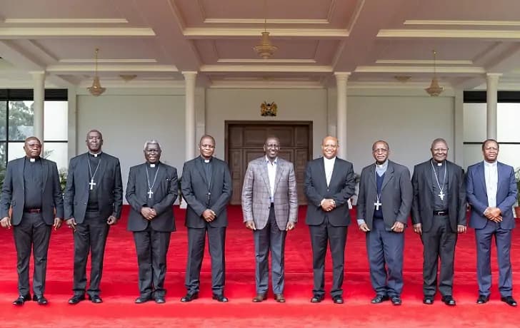 Ruto Hosts Catholic Bishops at State House to Find Solutions