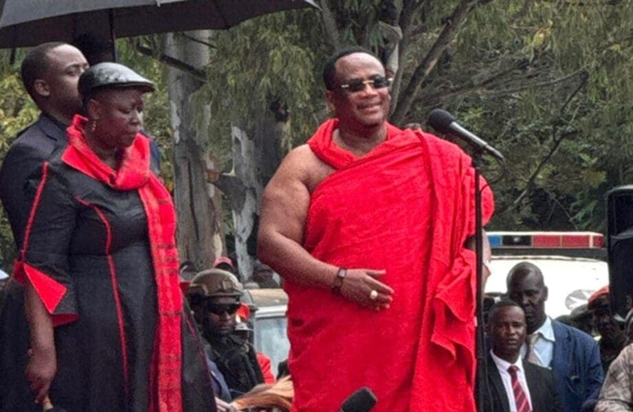 Raila’s Sister Ruth Odinga Introduces Husband at Funeral