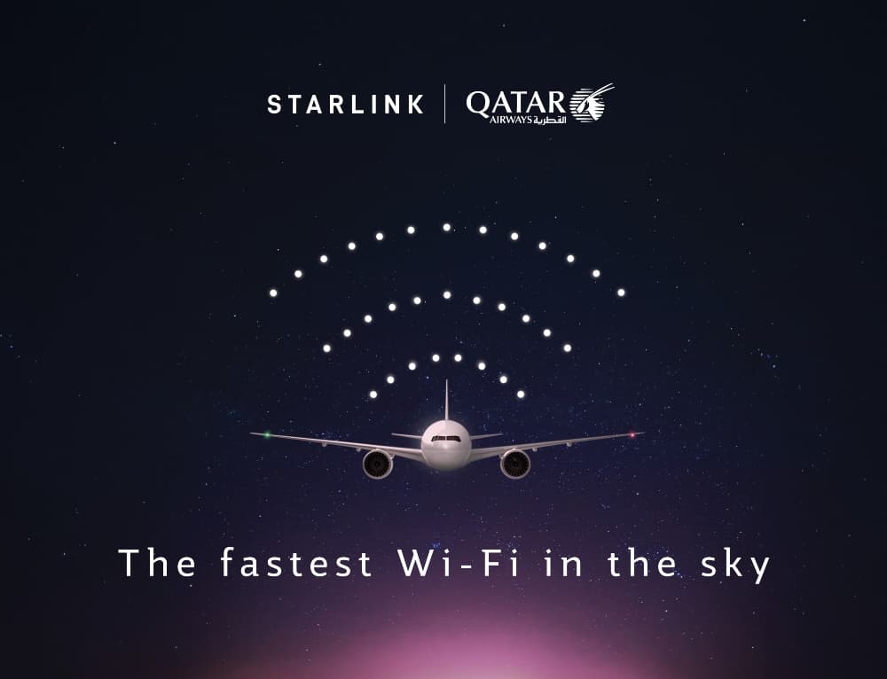 Qatar airways launches the world’s first boeing 777 starlink-equipped flight