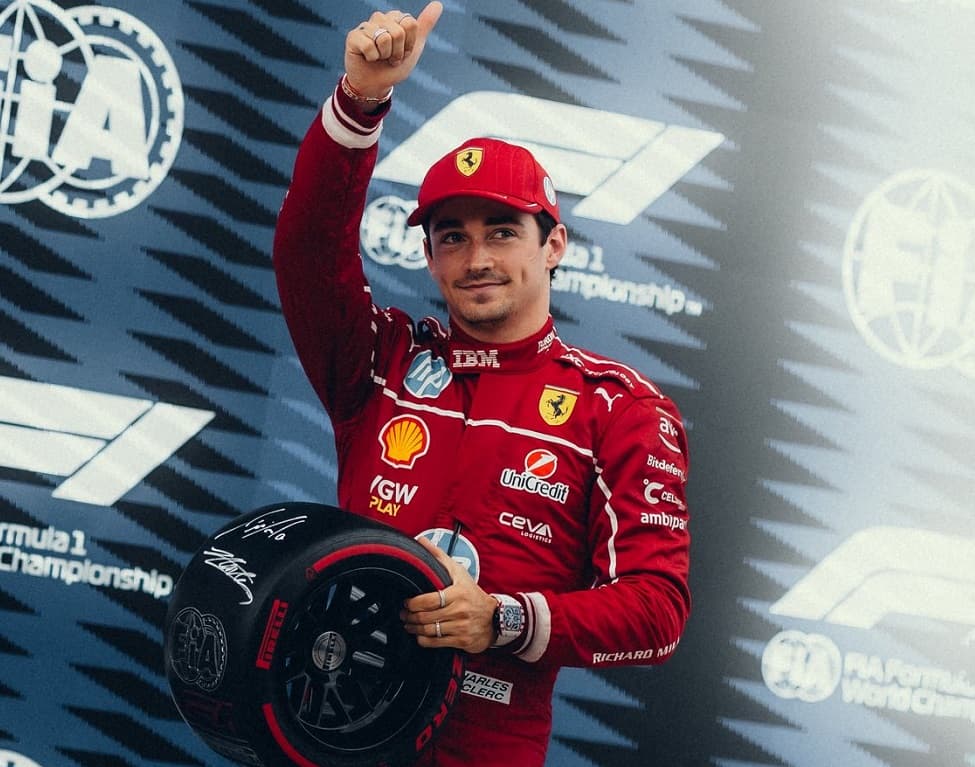 Charles Leclerc in shock pole in the 2025 Hungarian GP
