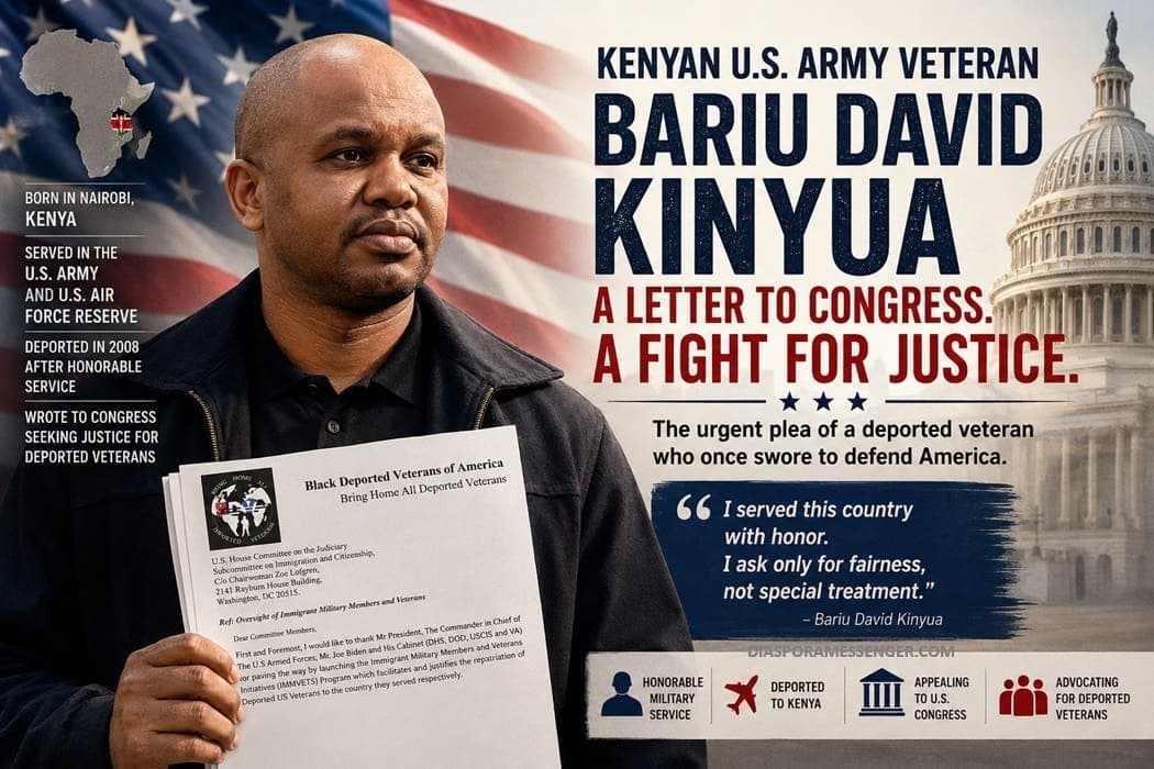 Kenyan US Army Veteran Write to Congress after Deportation