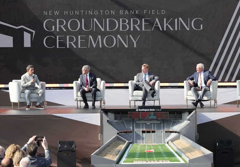$2.4B New Huntington Bank Field Breaks Ground in Brook Park, Ohio Amid $600M State Funding Lawsuit